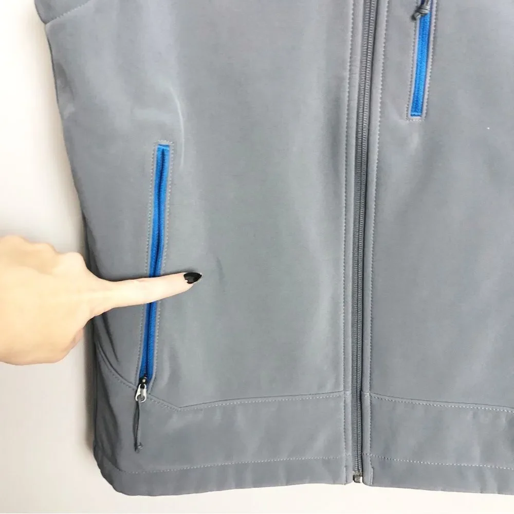 THE NORTH FACE | Apex Bionic Zip Front Vest Gray & Turquoise Men’s Size Small